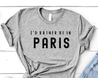 T-shirt Paris : t-shirt de vacances en coton doux en France
