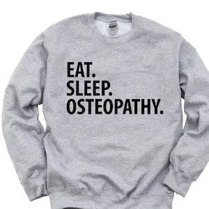 Osteopathie Sweatshirt, Eat Sleep Osteopathie Pullover Herren Damen Geschenk - 3493