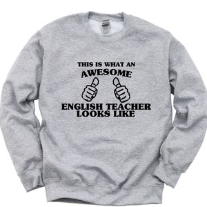 Suéter para professor de inglês, presente para professor de inglês, moletom incrível para professor de inglês, presente masculino e feminino - 1408
