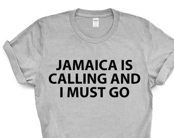 Koszulka „Jamaica Calling”: Koszulka z wakacjami na wyspie