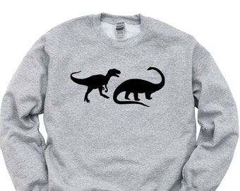 Dinosaurs Sweater Dinosaur Lover Gift Trex Brachiosaurus Mens Womens Sweatshirt - 1742