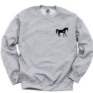 Horse Sweater Horse Owner Gift, Horse Lover Equestrian Sweatshirt ...