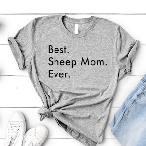 Sheep Mom T-Shirt, Best Sheep Mom Ever Shirt Womens Gifts - 3407