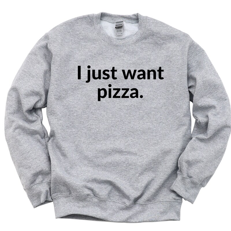 Eating Pizza Sweatshirt main image 1