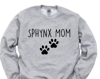 Sphynx Cat Sweater, Sphynx Mom Sweatshirt Womens Gift - 2242