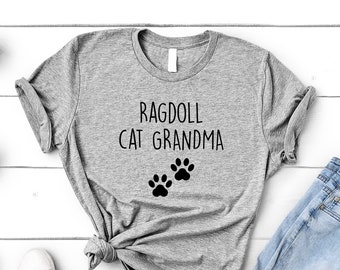 Camiseta de abuela gata Ragdoll: regalo para amantes de los gatos
