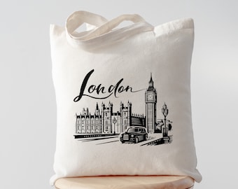 London City Tote Bag: Travel Souvenir 4363
