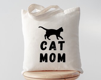 Sac fourre-tout pour maman chat : cadeau personnalisé pour amoureux des chats