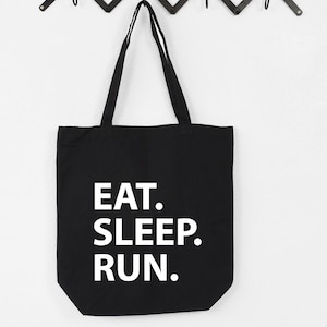Runner Bag, Eat Sleep Run Tote Bag | Long Handle Bags - 1774