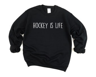 Buy Hockey Sweater, Hockey is Life Sweatshirt Gift for Men Women