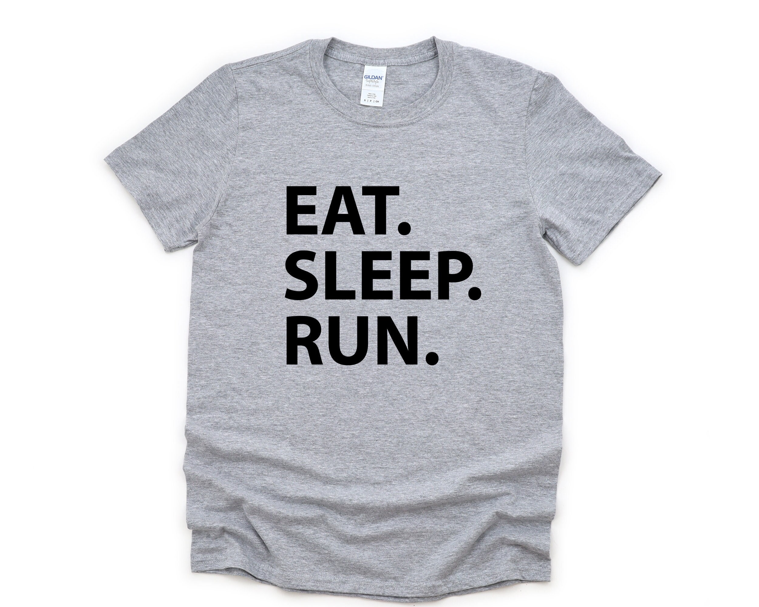 Running T-Shirt, Gifts For Runners, Eat Sleep Run Shirt Mens Womens Gift - 1774