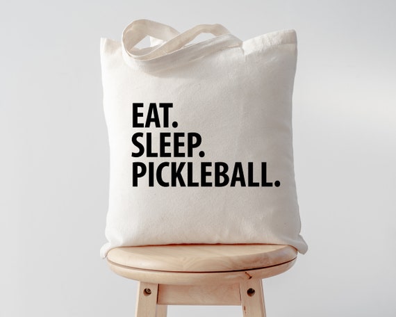 Eat Sleep Pickleball Tote Bag: Long Handle Bag 1844