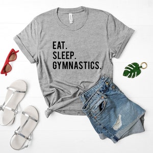 Gymnastics, Gymnastics shirt, Gymnastics Gifts, Eat Sleep Gymnastics Tshirt Mens Womens 612 image 2