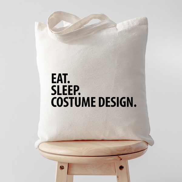 Costume Designer gift, Eat Sleep Costume Design Tote Bag | Long Handle Bags - 2261