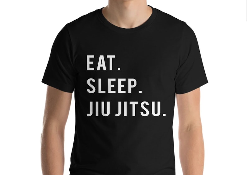 Jiu Jitsu T-Shirt, Eat Sleep Jiu Jitsu shirt Mens Womens Gifts 764 image 1