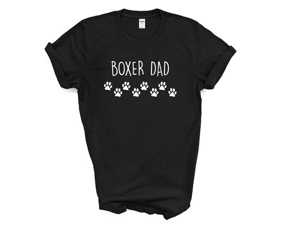 Boxer Dog T-shirt Boxer Dad Shirt Mens 
