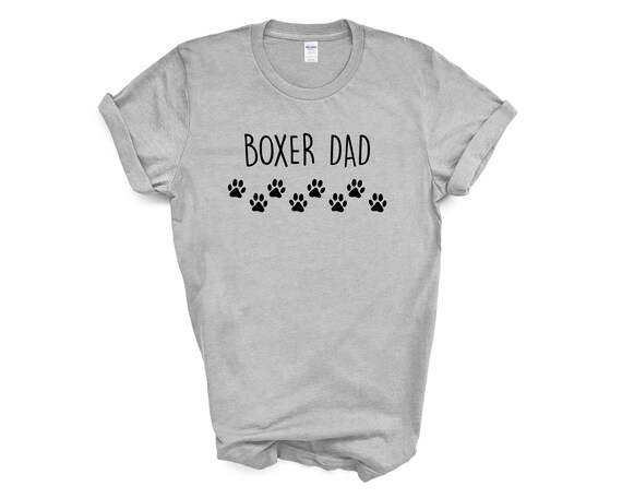 Boxer Dog T-shirt Boxer Dad Shirt Mens 