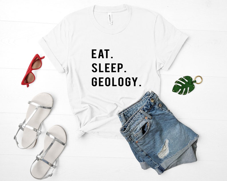 Geology T-Shirt, Geology Gift, Eat Sleep Geology Shirt Mens Womens Gifts 739 image 3