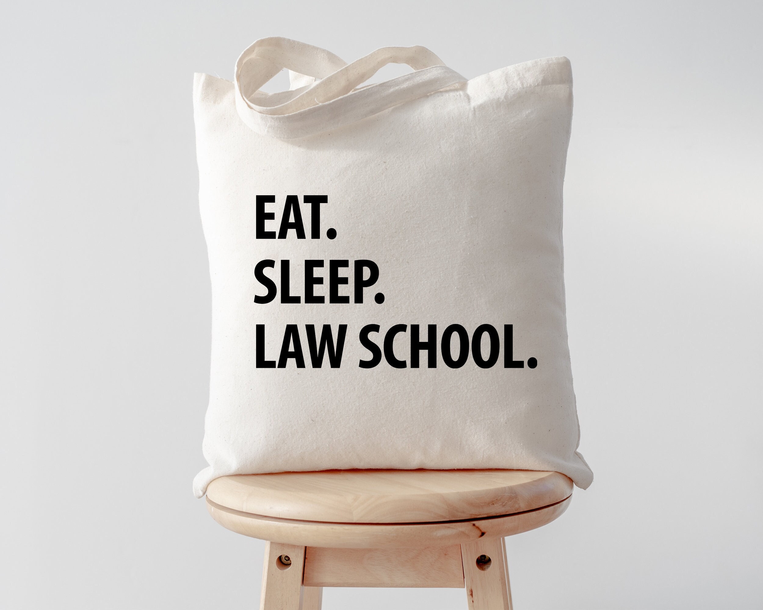 Eat Sleep Law School Tote Bag