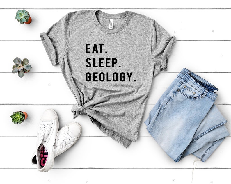 Geology T-Shirt, Geology Gift, Eat Sleep Geology Shirt Mens Womens Gifts 739 image 2