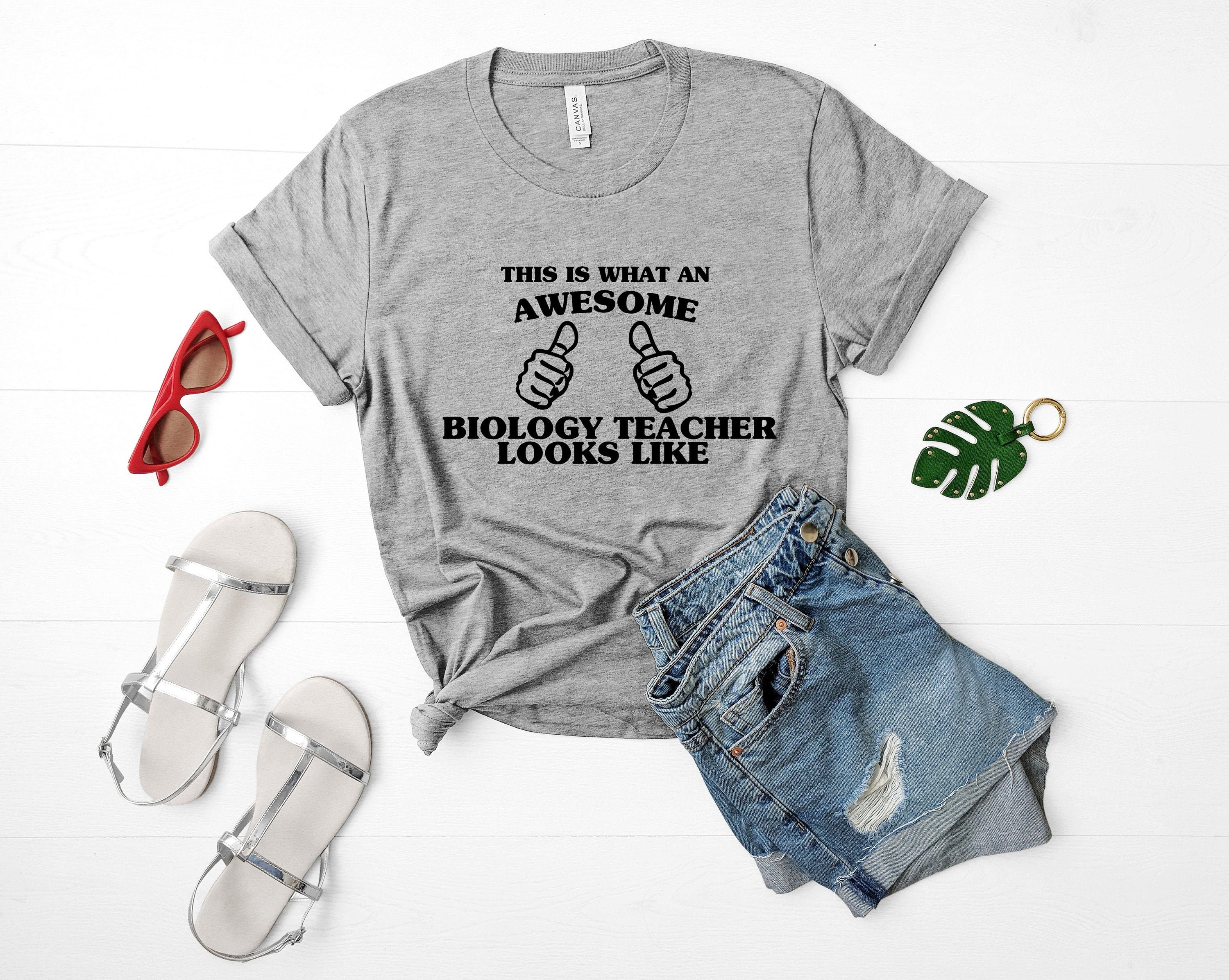 Biology Teacher Shirt Biology Teacher Gift Awesome Biology - Etsy