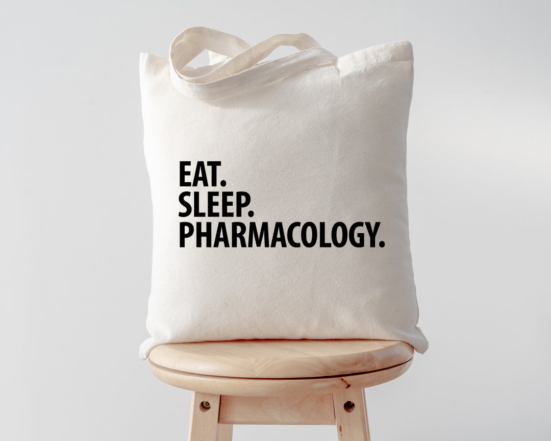 Eat Sleep Pharmacology Tote Bag Long Handle Bags 1895