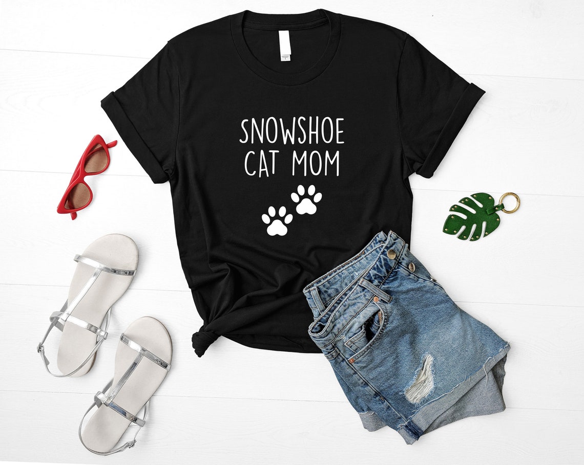 Snowshoe Cat Tshirt Snowshoe Cat Mom Shirt Cat Lover Gift Etsy UK