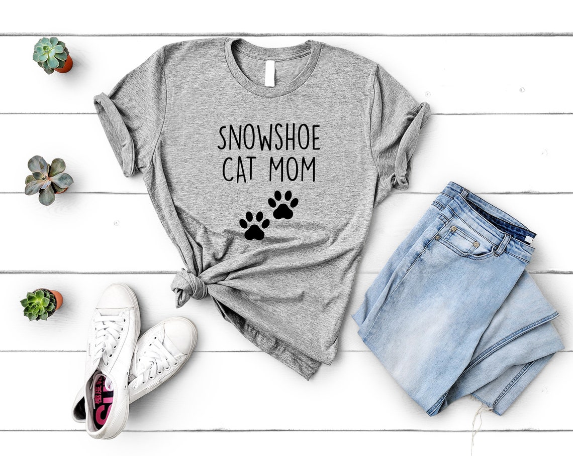 Snowshoe Cat Tshirt Snowshoe Cat Mom Shirt Cat Lover Gift Etsy UK