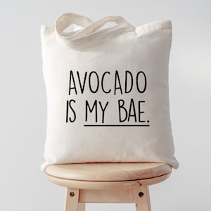 Avocado Bag, Avocado is my Bae Tote Bag | Long Handle Bags - 1235