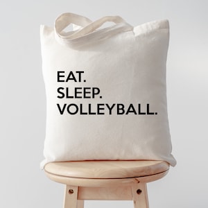 Volleyball Bag, Eat Sleep Volleyball Tote Bag | Long Handle Bags - 635