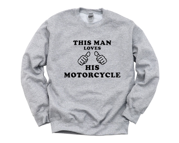 Pull moto cadeau motard cet homme aime son sweat shirt moto 213 Etsy France