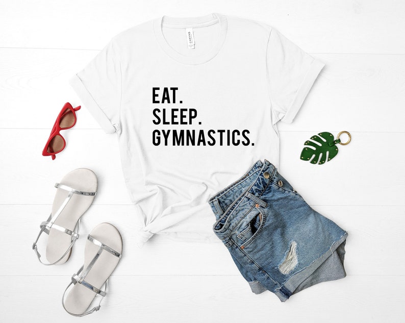 Gymnastics, Gymnastics shirt, Gymnastics Gifts, Eat Sleep Gymnastics Tshirt Mens Womens 612 image 3