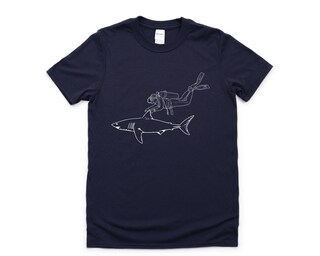Maglietta Snorkeling Evolution JDM Uomo Donna - T-shirt 100% Cotone Stampata A Tema Immersioni
