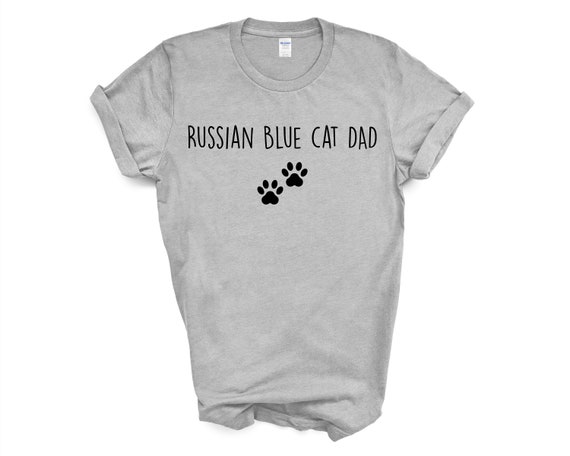 Russian blue cat t shirt top