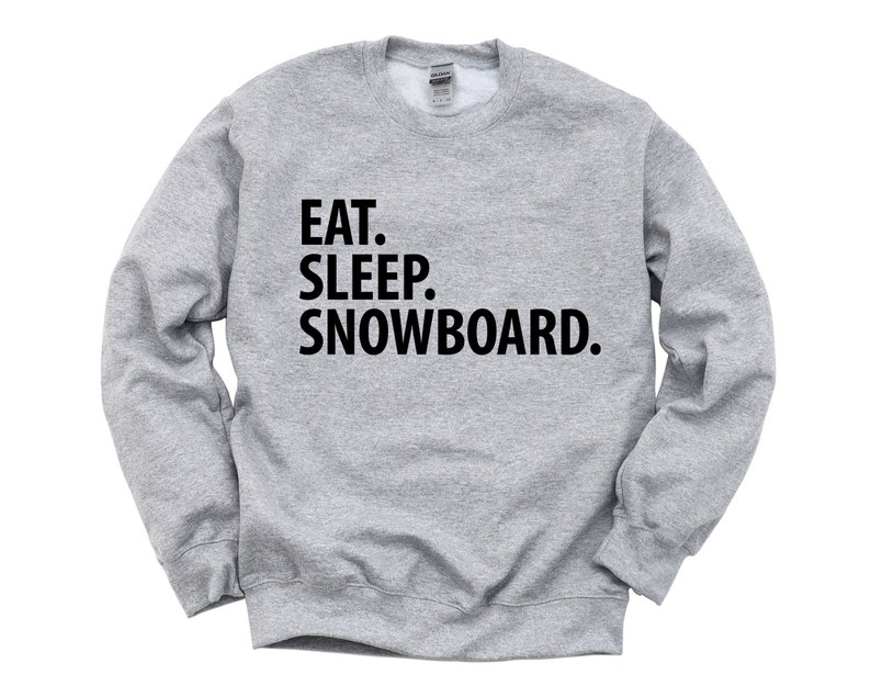 Snowboard Trui Snowboard Gift Eat Sleep Snowboard Sweatshirt - Etsy  Nederland