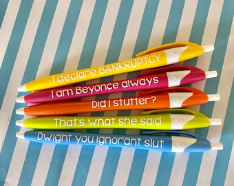 The Offfice tv show pens, The Office Tv show gifts