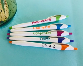 Enneagram pens, enneagram type 3