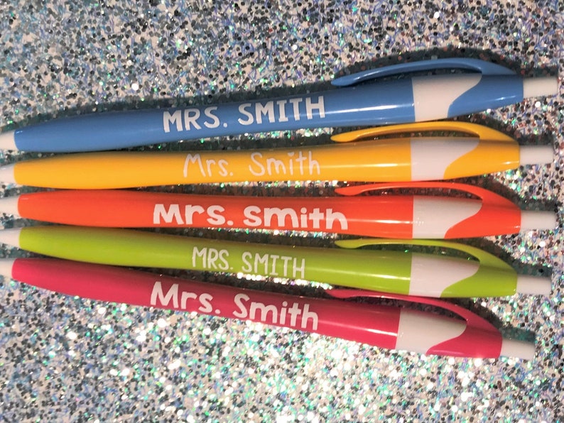 Teacher Pens, Teacher Gifts, Personalized Pens, Pens image 1