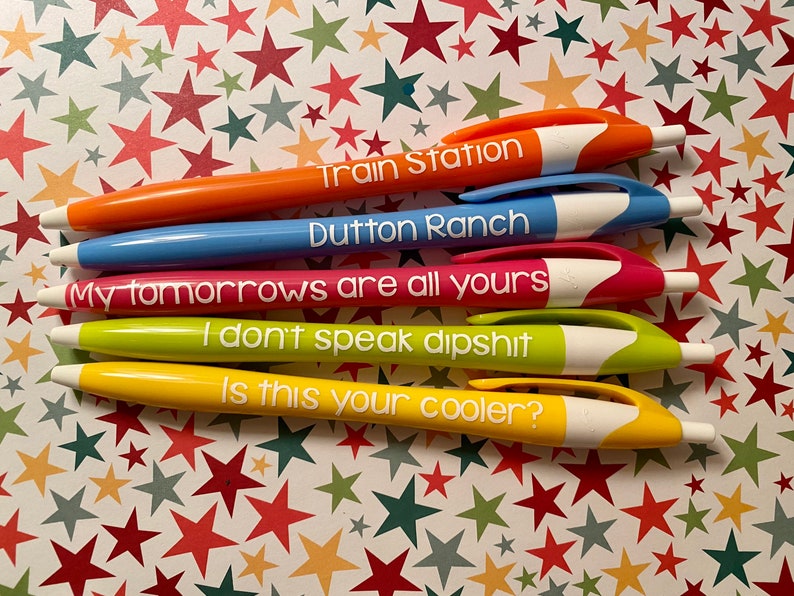 Yellowstone inspired pens; Yellowstone gifts image 1