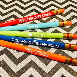 Student Pencils, Back to School Pencils, Personalized Pencils, Student Gifts