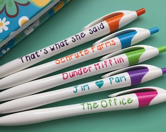 The Office TV show gifts,The Office TV show, Personalized pens