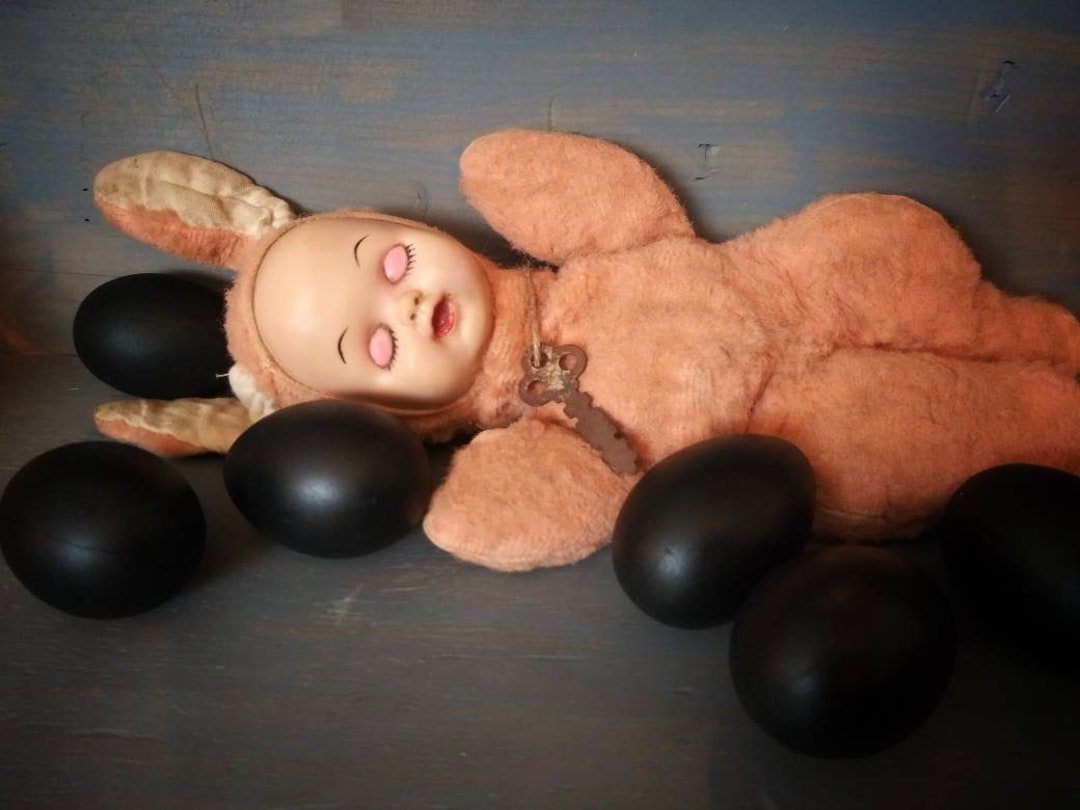 Creepy Vintage Mohair Easter Bunny Dead Rabbit Sleeping Bunny Dark Il 1080xN.3829239965 Gnyd