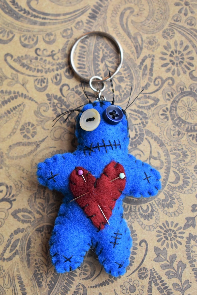 Voodoo Doll KeychainsBack pack charmsMini 3 in. voodoo dolls Etsy