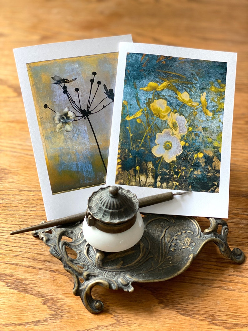 Anemone Botanical Fine Art Cards Sets of 6 cards Frameable as Mini Prints image 5