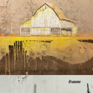 Symmetries Interrupted: Cumberland Morning, limited edition archival pigment print of barn in abstract landscape image 3