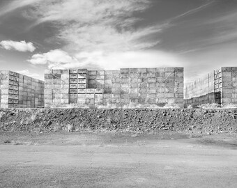 Apple Country Landscape, industrial landscape, clouds, limited edition fine art print, Western Landscape