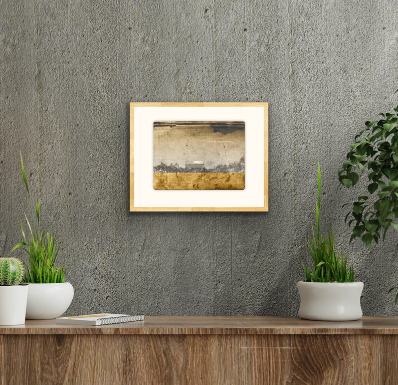 Postcard from the West, minimalist modern landscape, mixed media photography image 3