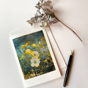 Anemone Botanical Fine Art Cards Sets of 6 cards Frameable as Mini Prints image 3