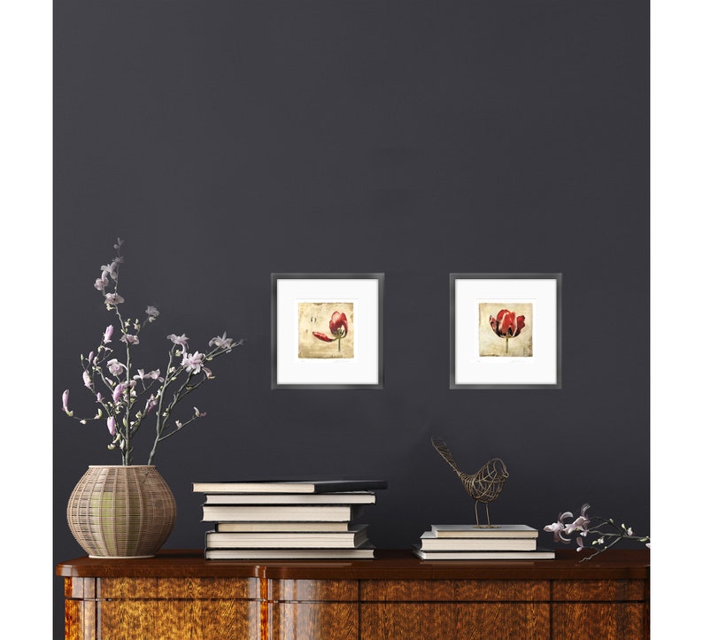 Tulip Valentine Fine Art Cards Sets of 6 cards Frameable as Mini Prints image 7