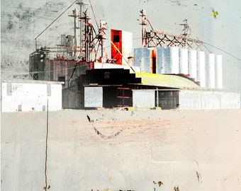 Mill Warehouse, abstract factory landscape